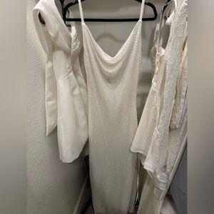 Meshki White Sequin Dress